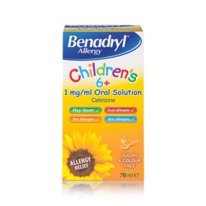 Benadryl Allergy Childrens 6+1mg/ml Oral 70ml