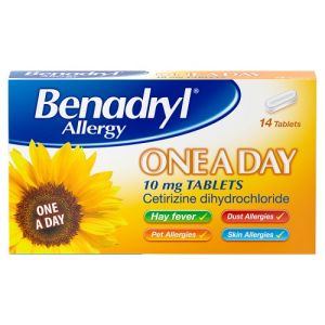 Benadryl Allergy One-A-Day Tablets 10mg 14s