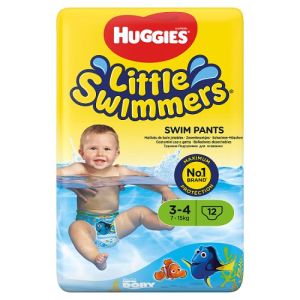 Huggies 12Pcs Little Swimmers Size 3-4 Diapers