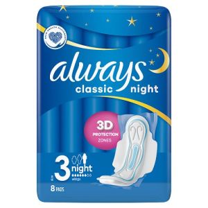 Always Maxi Classic Night Pads 8S