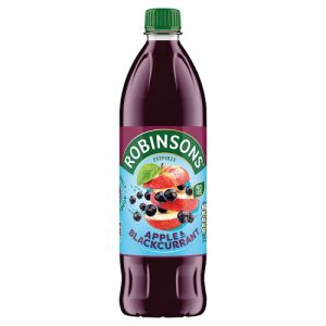 Robinsons No Added Sugar Apple & Blackcurrant Squash 1L (Multi Language Pack)