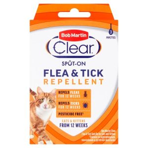 Bob Martin Repellent Flea & Tick Spot On Cat 3 Pack