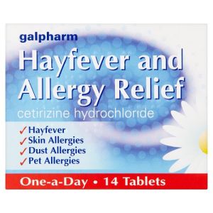 Galpharm H/Fever & Allergy Cetirizine 14's (BLUE)