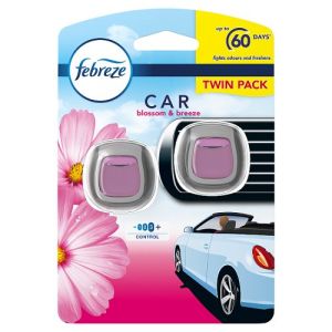 Febreze Clip On Car Air Freshener 4ml Twin Blossom