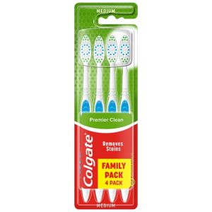 Colgate T/Brush Premier Clean Medium 4s