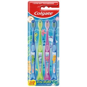 Colgate T/Brush Kids Ocean Explorers 4 pack