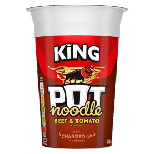 King Pot Noodle Beef and Tomato 114g